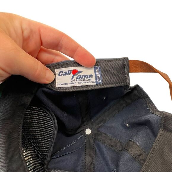 Vtg 2000 100th US Open Pebble Beach Golf Hat merch leather adjustable strap - Picture 14 of 14